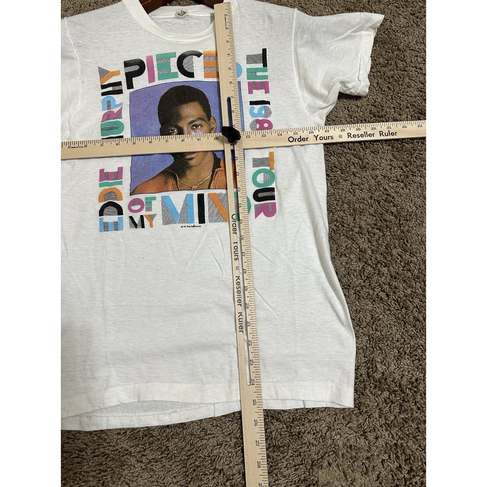Vintage Eddie Murphy Pieces Comedy Tour Shirt White 1986 M 80s - Picture 7 of 7